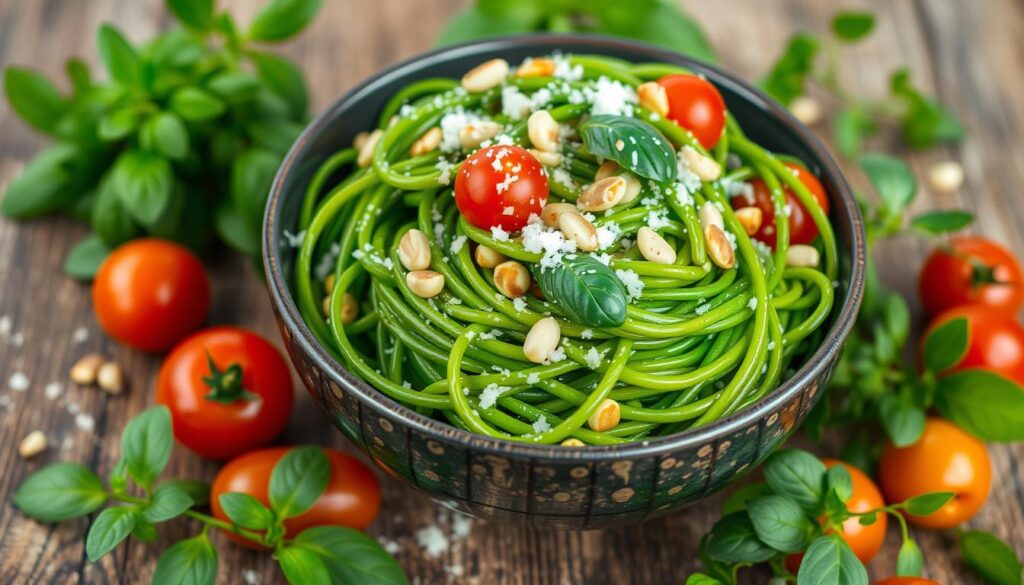 Green Spaghetti Ingredients